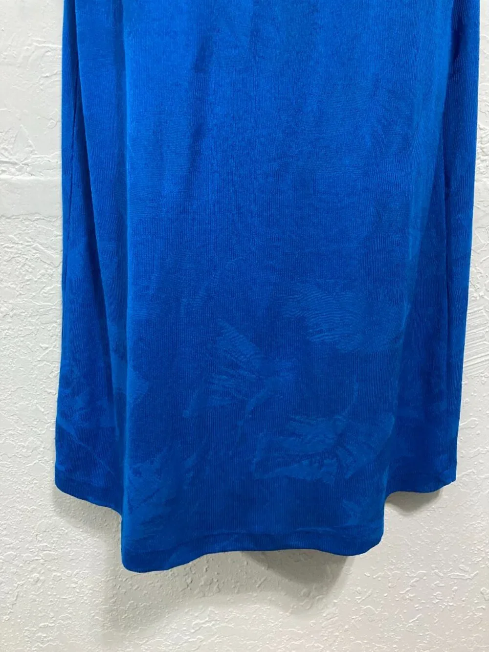 Jimmy Key Knit Pullover Mini Dress Sleeveless Kobalt Blue Minimalist Size L - Picture 10 of 11